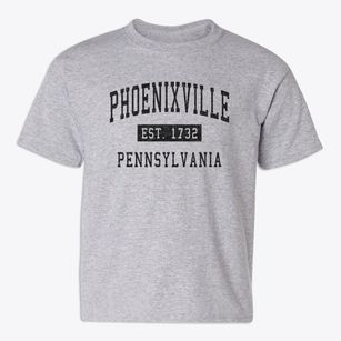 Phoenixville Pennsylvania Classic Established Youth T-shirt