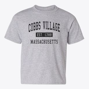 Cobbs Village Massachusetts Classic Established Youth T-shirt