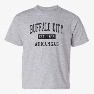 Buffalo City Arkansas Classic Established Youth T-shirt