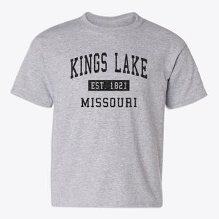 Kings Lake Missouri Classic Established Youth T-shirt