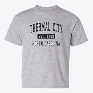 Thermal City North Carolina Classic Established Youth T-shirt