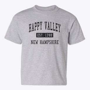 Happy Valley New Hampshire Classic Established Youth T-shirt