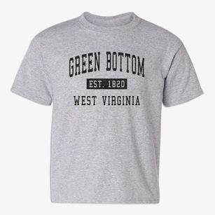 Green Bottom West Virginia Classic Established Youth T-shirt