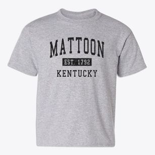Mattoon Kentucky Classic Established Youth T-shirt
