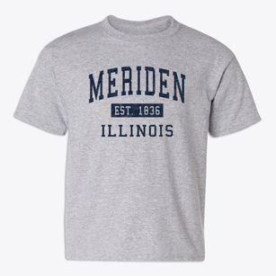 Meriden Illinois Classic Established Youth T-shirt
