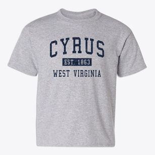 Cyrus West Virginia Classic Established Youth T-shirt