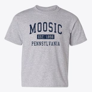 Moosic Pennsylvania Classic Established Youth T-shirt