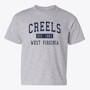 Creels West Virginia Classic Established Youth T-shirt