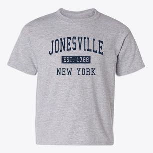 Jonesville New York Classic Established Youth T-shirt