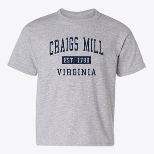 Craigs Mill Virginia Classic Established Youth T-shirt