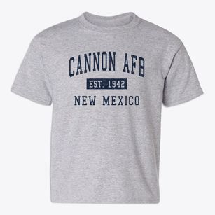 Cannon Afb New Mexico Classic Established Youth T-shirt