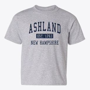 Ashland New Hampshire Classic Established Youth T-shirt