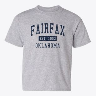 Fairfax Oklahoma Classic Established Youth T-shirt