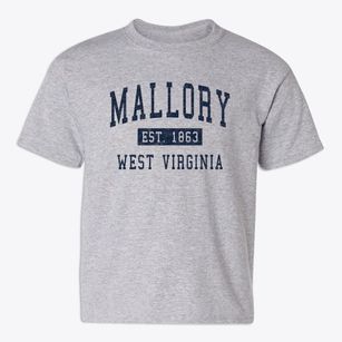 Mallory West Virginia Classic Established Youth T-shirt