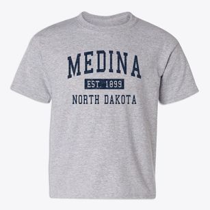 Medina North Dakota Classic Established Youth T-shirt