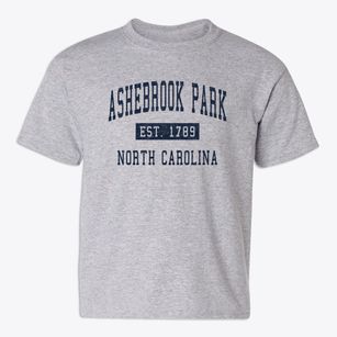 Ashebrook Park North Carolina Classic Established Youth T-shirt