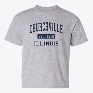 Churchville Illinois Classic Established Youth T-shirt