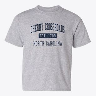 Cherry Crossroads North Carolina Classic Established Youth T-shirt