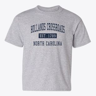 Hollands Crossroads North Carolina Classic Established Youth T-shirt