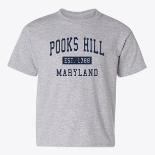 Pooks Hill Maryland Classic Established Youth T-shirt