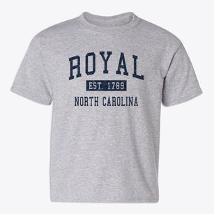 Royal North Carolina Classic Established Youth T-shirt