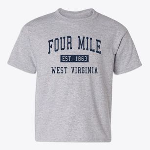 Four Mile West Virginia Classic Established Youth T-shirt
