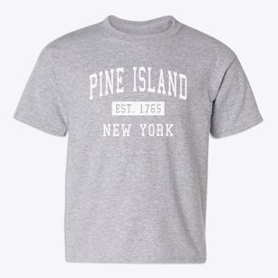 Pine Island New York Classic Established Youth T-shirt