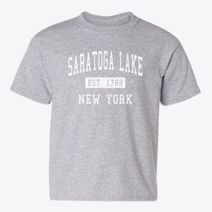 Saratoga Lake New York Classic Established Youth T-shirt