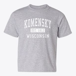 Komensky Wisconsin Classic Established Youth T-shirt