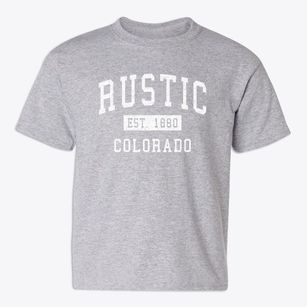 Rustic Colorado Classic Established Youth T-shirt