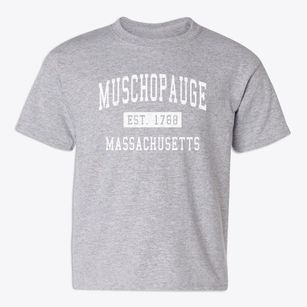 Muschopauge Massachusetts Classic Established Youth T-shirt