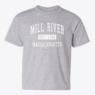 Mill River Massachusetts Classic Established Youth T-shirt