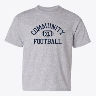 Community High School Classic Football Youth T-shirt