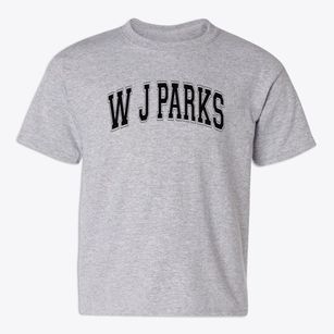 W J Parks Elementary School Varsity Arch Youth T-shirt
