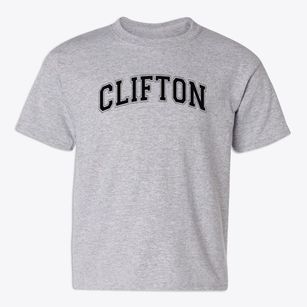 Clifton Elementary School 14 Varsity Arch Youth T-shirt