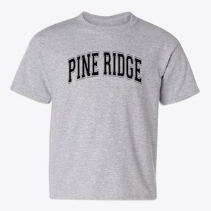 Pine Ridge Elementary School Varsity Arch Youth T-shirt