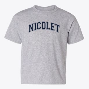 Nicolet Elementary School Varsity Arch Youth T-shirt