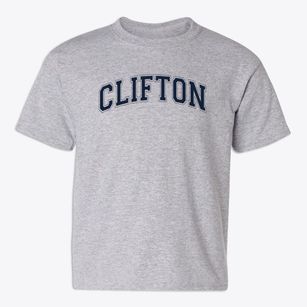 Clifton Elementary School #8 Varsity Arch Youth T-shirt