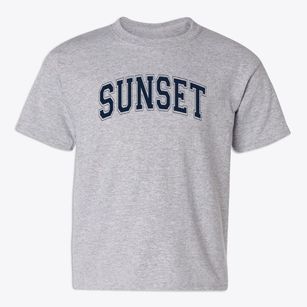 Sunset Elementary School Varsity Arch Youth T-shirt