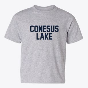 Conesus Lake New York Classic Block Youth T-shirt