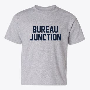 Bureau Junction Illinois Classic Block Youth T-shirt