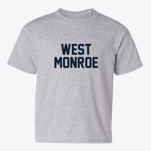West Monroe Louisiana Classic Block Youth T-shirt