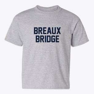 Breaux Bridge Louisiana Classic Block Youth T-shirt