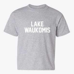 Lake Waukomis Missouri Classic Block Youth T-shirt