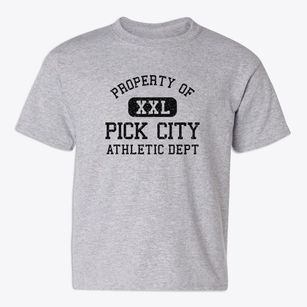 Pick City North Dakota Athletic Dept Youth T-shirt