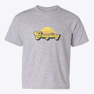 Grayling Michigan Sublime Sunset Youth T-shirt