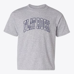 Flat Rock North Carolina Trendy Block Youth T-shirt