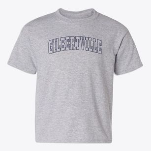 Gilbertville Iowa Trendy Block Youth T-shirt