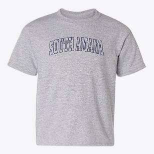 South Amana Iowa Trendy Block Youth T-shirt