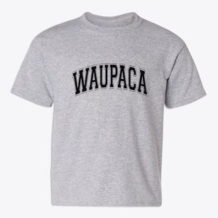 Waupaca Wisconsin Varsity Youth T-shirt